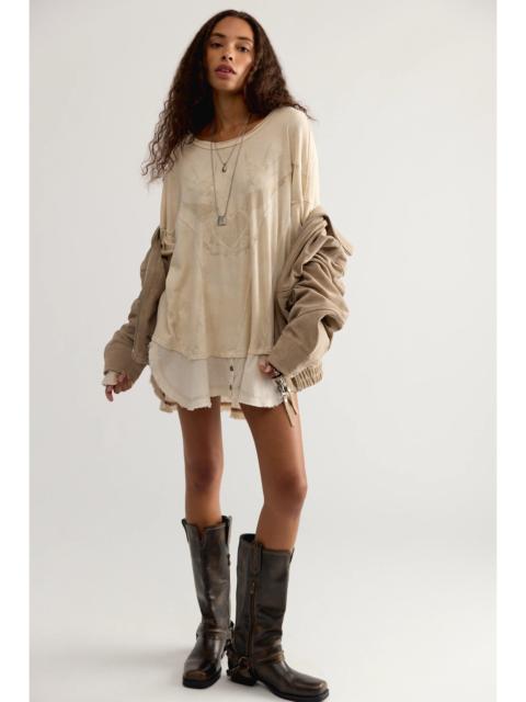 FREE PEOPLE We The Free Vintage Romance Oversized Tee