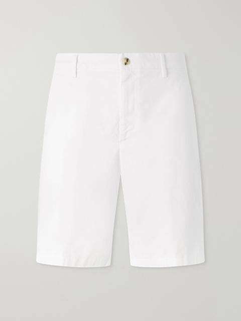 Canali Straight-Leg Stretch Cotton-Blend Gabardine Shorts