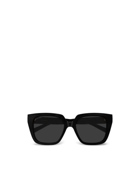 GUCCI geometric detail sunglasses