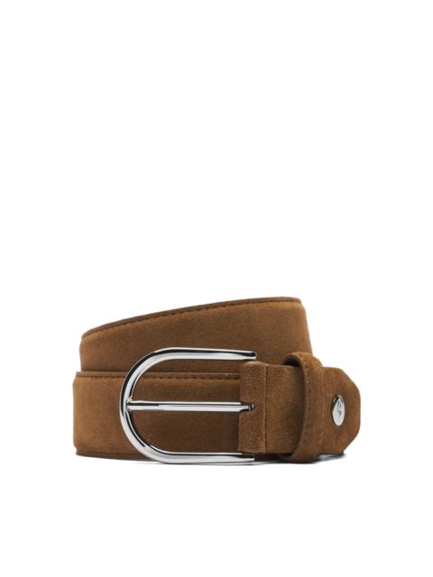 Brioni SUEDE PIN-BUCKLE BELT