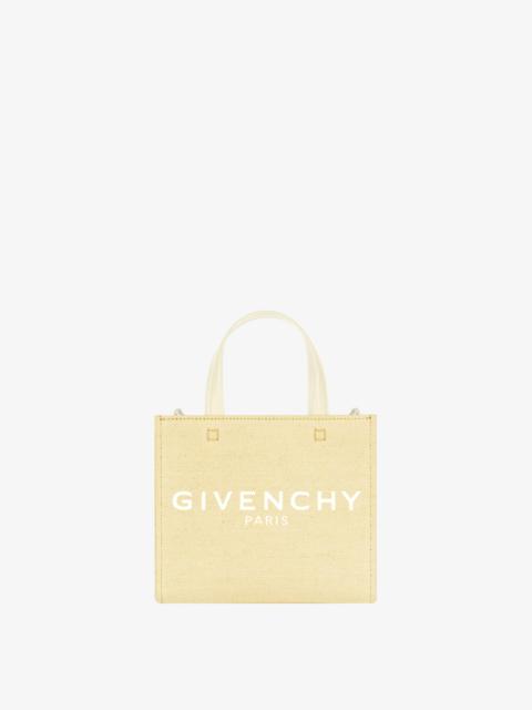 Givenchy MINI G-TOTE SHOPPING BAG IN CANVAS