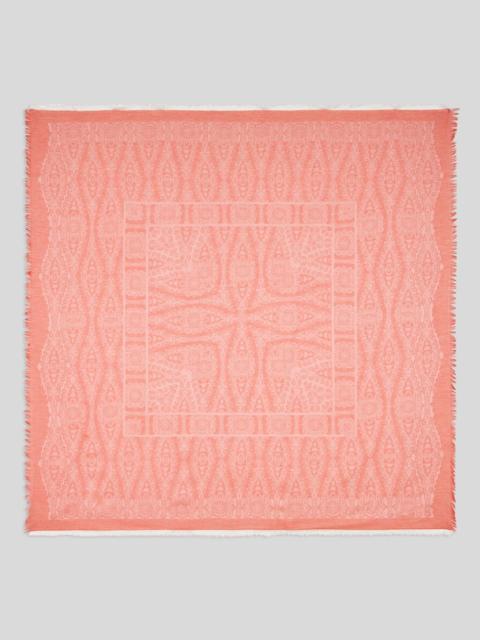 Etro SHAWL WITH JACQUARD PAISLEY AND MEDALLION MOTIF