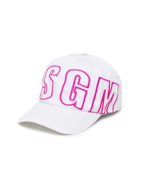 MSGM logo-embroidered cap