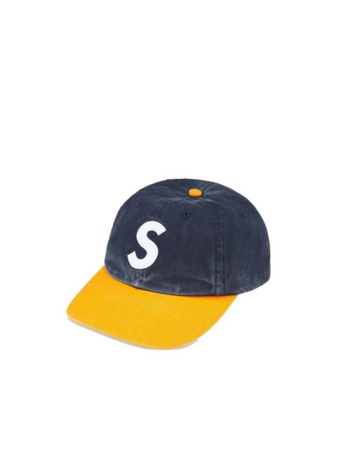 Supreme pigment-coated two-tone S logo cap