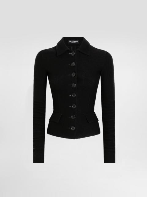Dolce & Gabbana Single-breastedwool cloth jacket