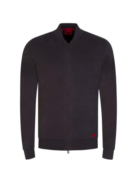 HUGO San Jaque-C zip-up cardigan