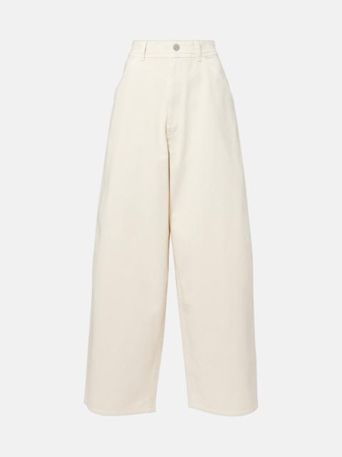 Lemaire High-rise wide-leg jeans