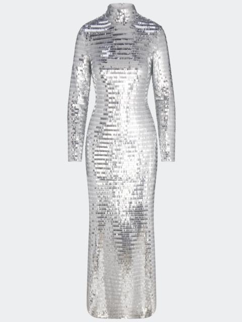SIMONMILLER ARCHIVE Sequin Sculpty Dress in Satellite Silver
