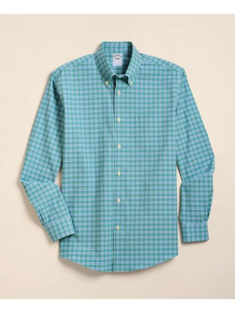 Brooks Brothers Stretch Non-Iron Poplin Polo Button-Down, Sport Shirt