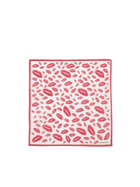 Isabel Marant lip-print auwena scarf