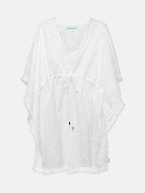 MELISSA ODABASH Ivy broderie anglaise cotton kaftan