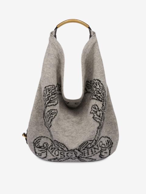 Moschino MOSCHINO HANDLE ME BAG IN SHETLAND