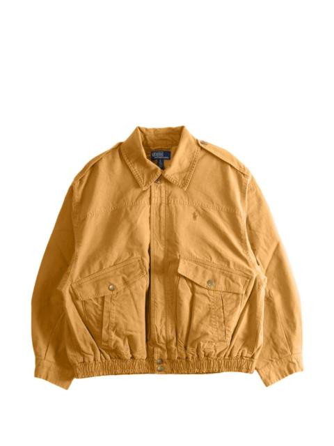 Polo Ralph Lauren logo-embroidered elasticated-hem bomber jacket