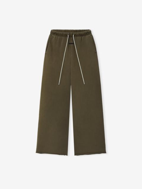 ESSENTIALS Womens French Terry Raw Cut Lounge Fit Sweatpant