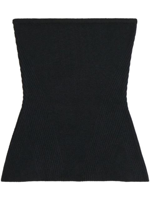 APPARIS ribbed-knit bandeau top