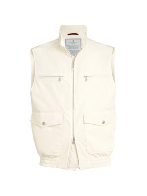 Brunello Cucinelli bonded padded gilet