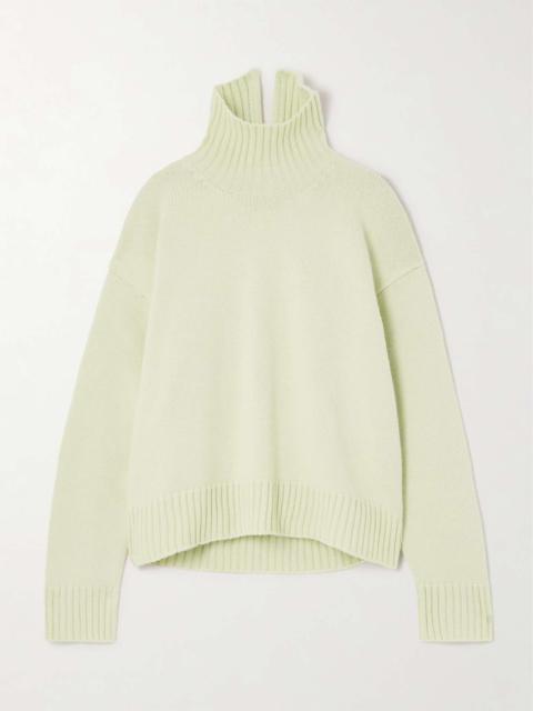 Cashmere-blend turtleneck sweater