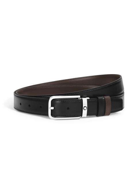 Montblanc 30 MM REVERSIBLE BELT IN MEISTERSTÜCK LEATHER WITH RECTANGULAR BUCKLE