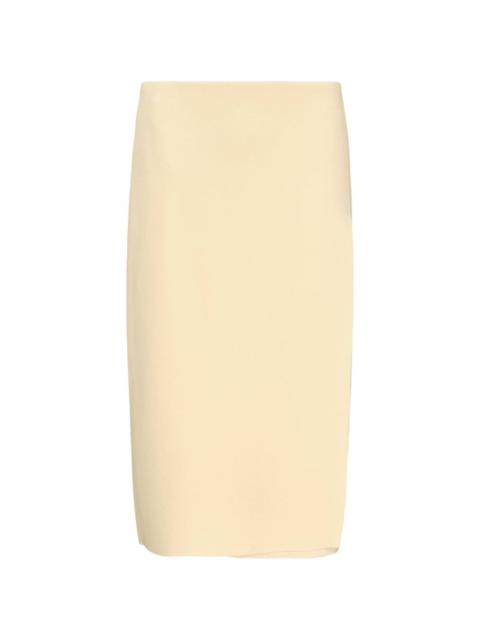 Jil Sander midi double-face wrap skirt