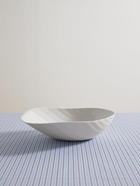 Gohar World Sadaf Large porcelain bowl Off-white