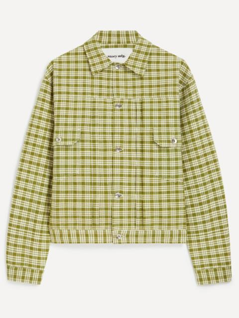 Story mfg. Tuesday Moss Check Heirloom Jacket