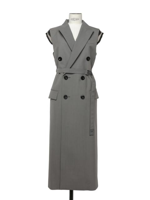 sacai Suiting Long Vest | REVERSIBLE