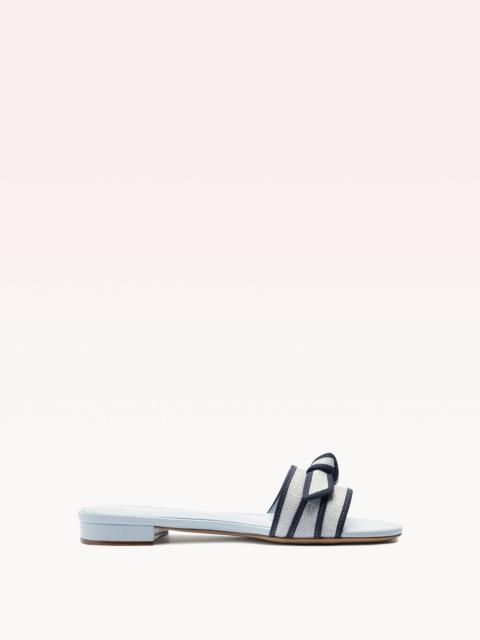ALEXANDRE BIRMAN GROSGRAIN RAFFIA FLAT