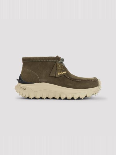 Moncler MONCLER Trailgrip Wallabee GTX Dark Green Boots New & Authen