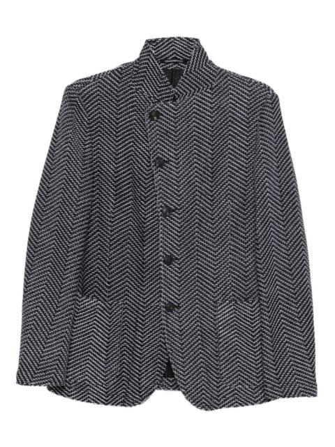 EMPORIO ARMANI zigzag-pattern jacket