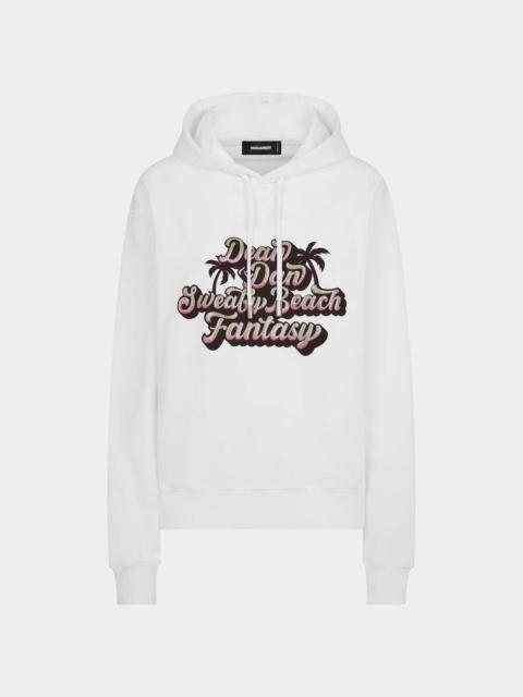 DSQUARED2 SWEATY BEACH FANTASY COOL FIT HOODIE SWEATSHIRT