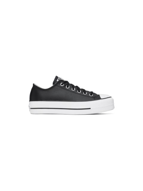 Black Chuck Taylor All Star Platform Leather Sneakers