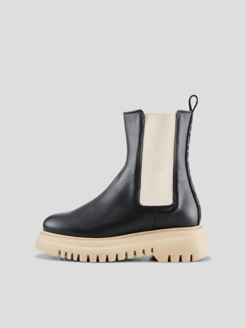 BOGNER Graz Chelsea boots in Black/Beige