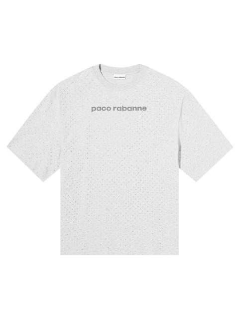Paco Rabanne Crystals Embellished T-Shirt 'Grey'