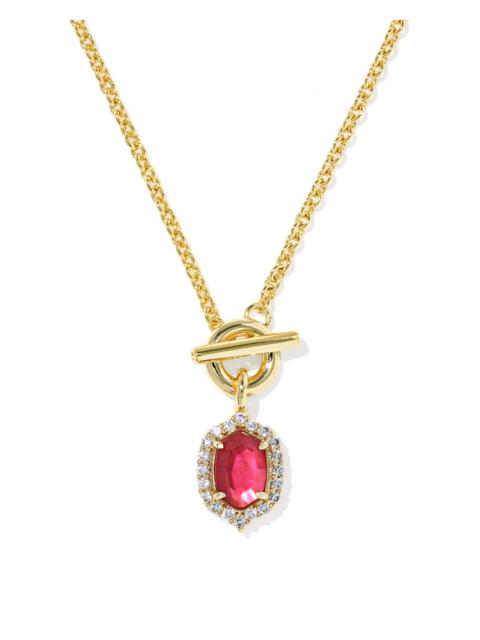 KENDRA SCOTT Daphne Crystal Frame Gold Toggle Necklace