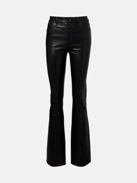 FRAME Reboot leather flared pants