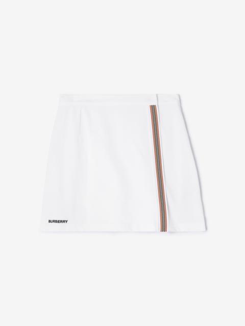Burberry Icon Stripe Stretch Cotton Skort