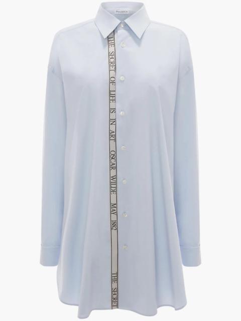 JW Anderson OSCAR WILDE CAPSULE: OVERSIZE TAPE SHIRT