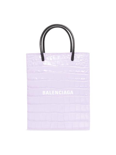 Balenciaga Shopping Phone Shoulder Bag 'Lilac/White'