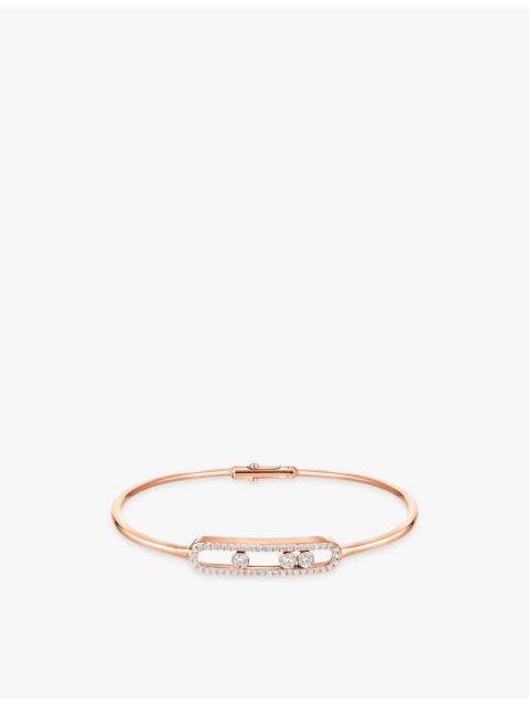 MESSIKA Move Classique 18ct Gold And 0.56ct Diamond Bangle