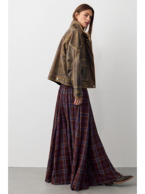 FREE PEOPLE Ives Mid-Rise Pull-On Maxi Skirt