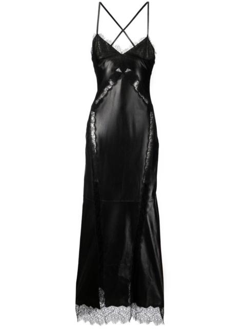Roberto Cavalli lace-trim midi dress