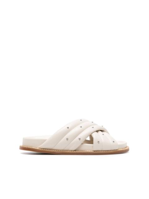 FABIANA FILIPPI stud-detailed leather slides