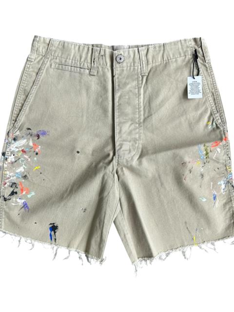 GALLERY DEPT. Paint Splatter Workshop Shorts "Beige" GD401