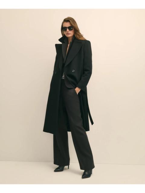 Brooks Brothers Notch Collar Coat in Water-Repellent Brushed-Twill Wool