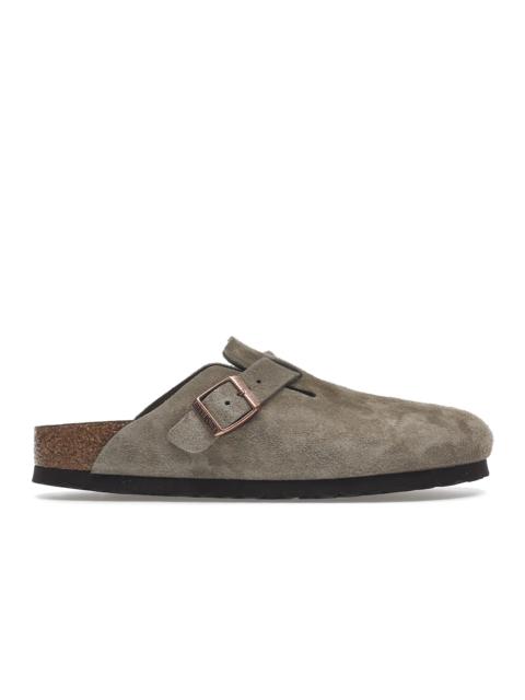 Birkenstock Boston Soft Footbed Suede Taupe (Narrow Fit)