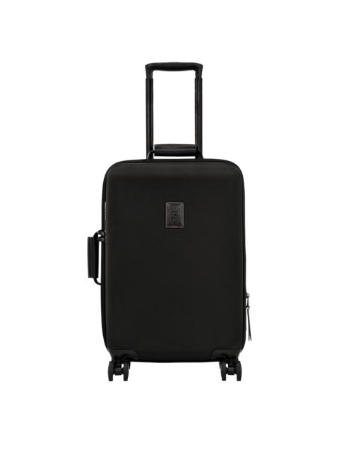 Boxford S Suitcase Black - Recycled canvas