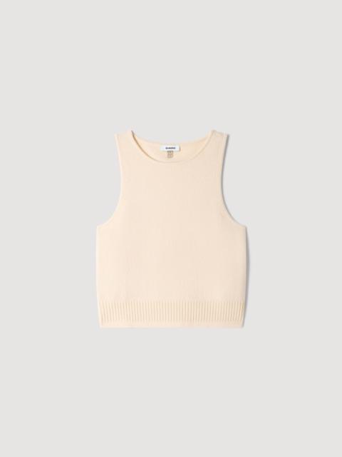 Sandro SLEEVELESS FINE KNIT VEST