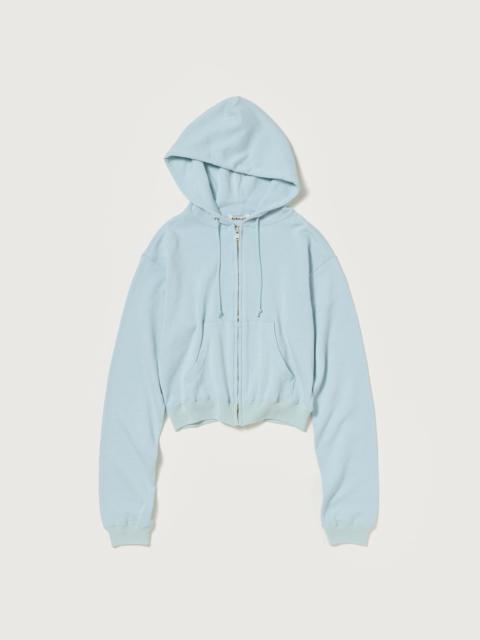 AURALEE HIGH TWIST LIGHT SWEAT ZIP PARKA