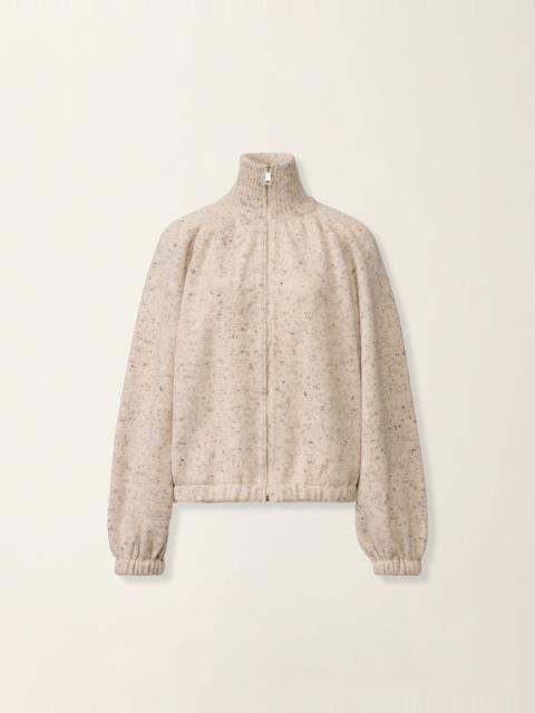 FABIANA FILIPPI Oversized Donegal yarn bomber with lurex