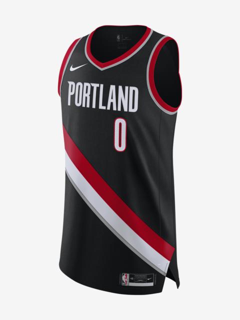 Nike Damian Lillard Trail Blazers Icon Edition 2020 Nike Men's NBA Authentic Jersey